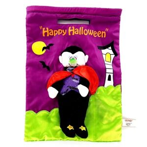Vtg Gund Halloween Vladimere Trick Or Treat Candy Bag Plush Vampire 46232